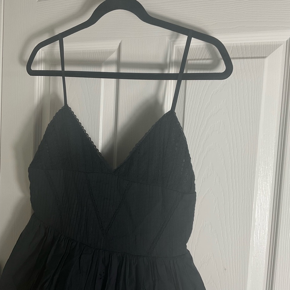 Zara Woman’s Black Spaghetti Strap mini Dress size medium - Picture 3 of 11